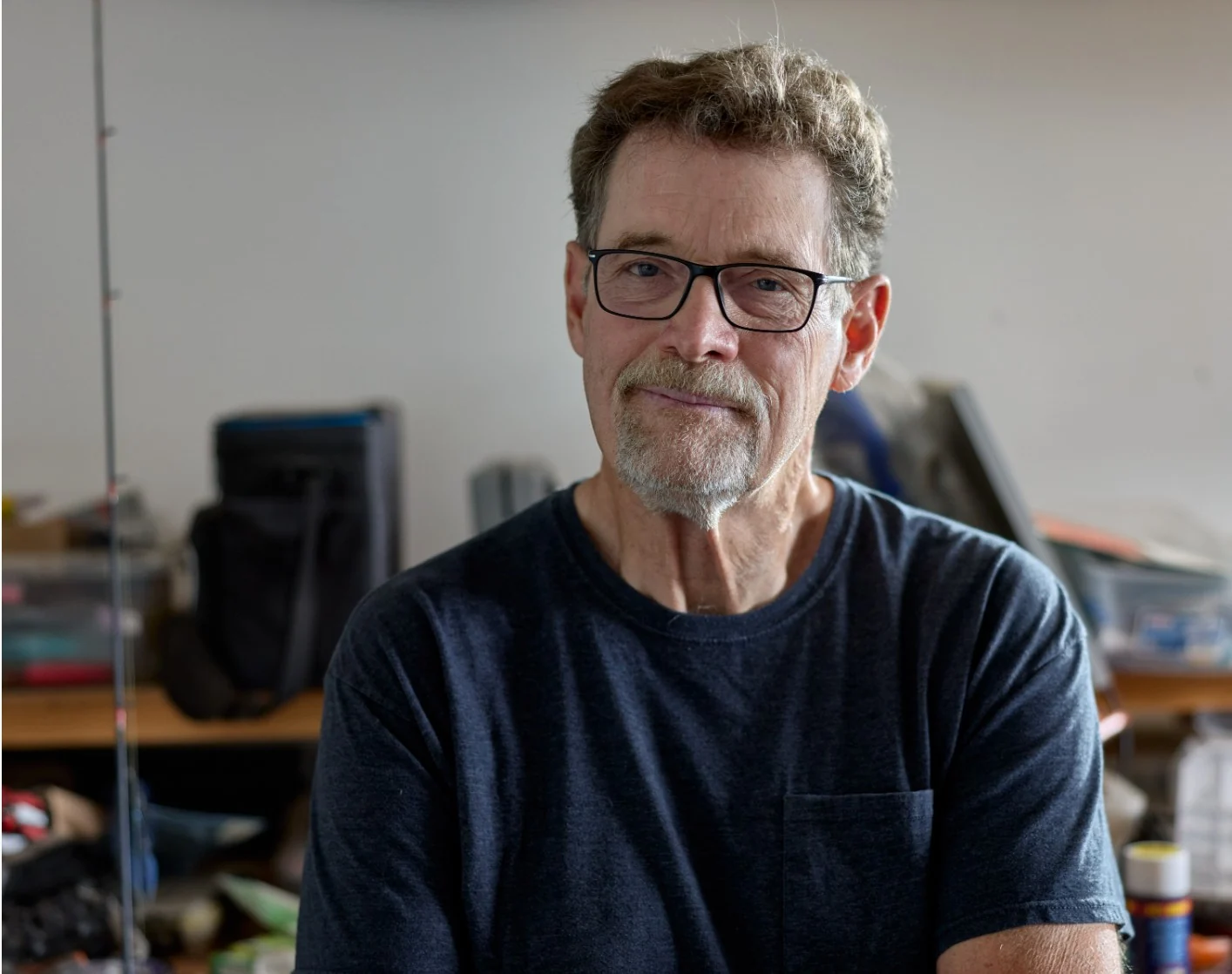 Bill, living with GIST, in his workshop